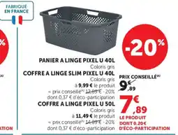 Super U PIXEL Panier à linge offre