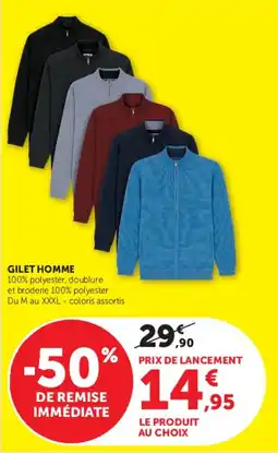 Super U GILET HOMME offre