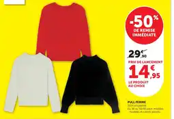 Super U PULL FEMME offre