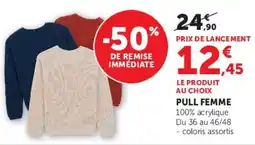 Super U PULL FEMME offre