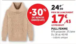 Super U PULL FEMME offre
