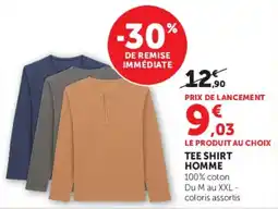 Super U TEE SHIRT HOMME offre
