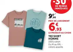 Super U TEE SHIRT HOMME offre