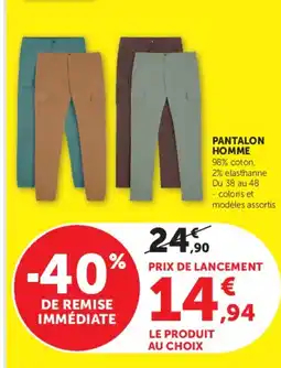 Super U PANTALON HOMME offre