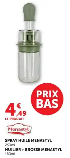 Super U Menastyl Spray huile offre