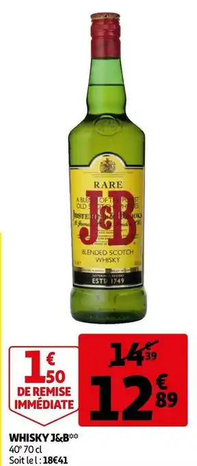 Auchan J&b whisky offre