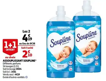 Auchan Soupline assouplissant* offre