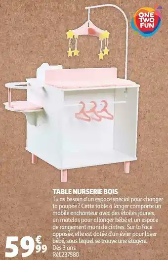 Table nurserie bois