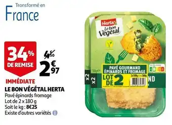 Auchan Herta le bon végétal offre
