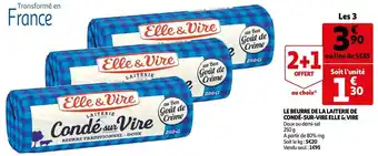 Auchan Elle & vire le beurre de la laiterie de condé-sur-vire offre