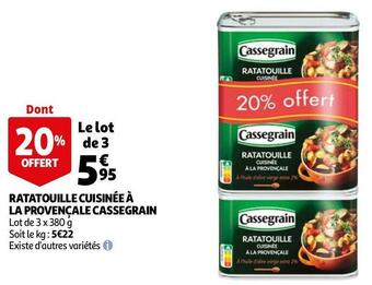 Auchan Cassegrain ratatouille cuisinée à la provençale offre