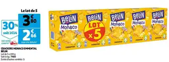 Auchan Belin crackers monaco emmental offre
