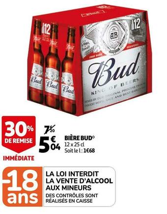 Auchan Bud bière* offre