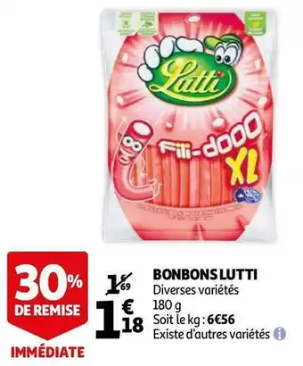 Auchan Lutti bonbons offre