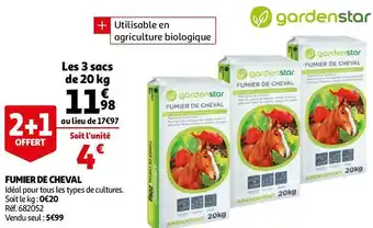 Auchan Gardenstar fumier de cheval offre
