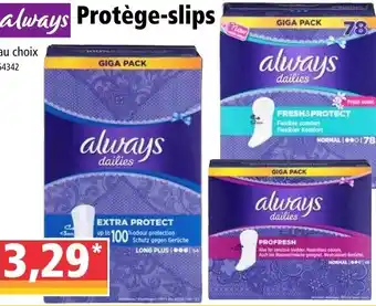Norma Protège-slips offre