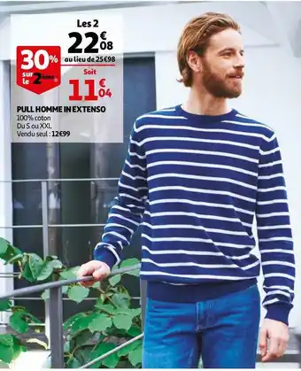 Auchan In extenso pull homme offre