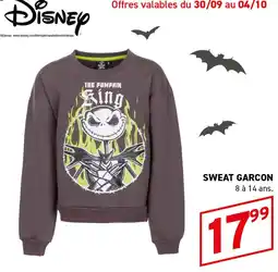 Trafic Disney SWEAT GARCON offre
