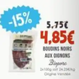 Naturalia Bioporc Boudins noirs aux oignons offre