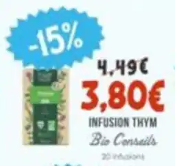 Naturalia Bio Conseils INFUSION THYM offre