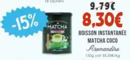 Naturalia Matcha coco offre