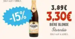 Naturalia Sturmbio Bière blonde offre