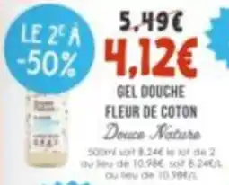 Naturalia Douce Nature Gel Douche Fleur de Coton offre