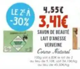 Naturalia Cosmo Naturel Savon de beauté lait d'anesse verveine offre