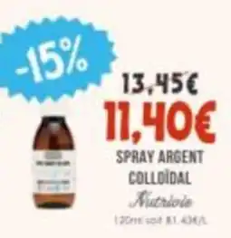 Naturalia Nutrivie Spray argent colloidal offre