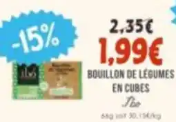 Naturalia Ibe bouillon de legumes en cubes offre