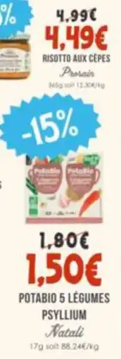 Naturalia Prorain Risotto aux cèpes offre