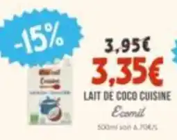 Naturalia Ecomil Lait de coco cuisine offre