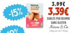 Naturalia Nature & Cie Sablés pur beurre offre