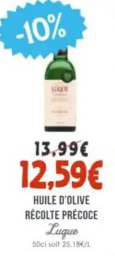 Naturalia Luque Huile d'olive récolte précoce offre