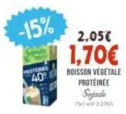 Naturalia Sojade Boisson végétale protéinée offre