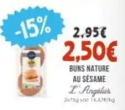 Naturalia L'Anglais Buns nature au sésame offre