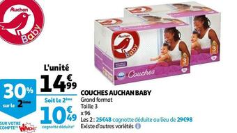Auchan Auchan baby couches offre