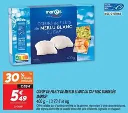Netto MARÈS COEUR DE FILETS DE MERLU BLANC DU CAP offre