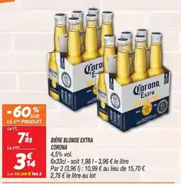 Netto Corona Bière blonde extra offre