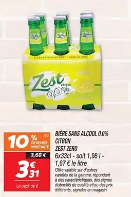 Netto Zest Bière sans alcool offre