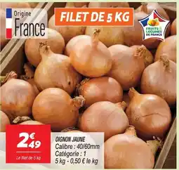 Netto OIGNON JAUNE offre