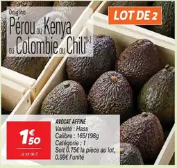 Netto AVOCAT AFFINÉ offre