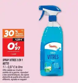 Netto Netto Spray vitres offre