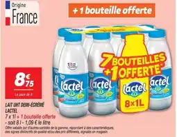 Netto Lactel LAIT UHT DEMI-ÉCRÉMÉ offre
