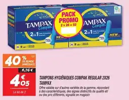 Netto TAMPAX Tampons hygiéniques Compak Regular offre