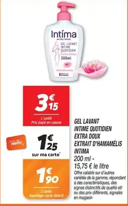 Netto Intima Gel lavant intime quotidien extra doux offre
