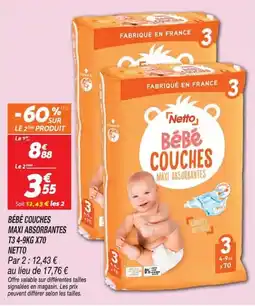 Netto Netto Bébé Couches offre