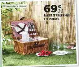 Centrakor Panier de pique nique 4 personnes offre