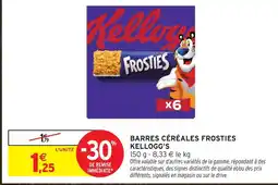 Intermarché Kellogg's barres céréales frosties offre