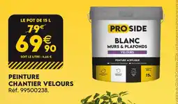 Tout faire matériaux Proside peinture chantier velours offre